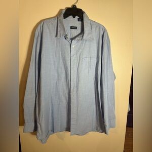 Izod long sleeve oxford‎ blue shirt
